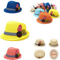 Hats with Woven Patches Applied for Children